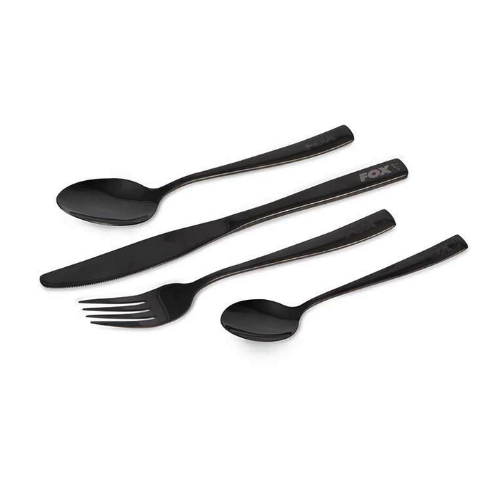 Fox Cookware Black Stainless Cutlery Set