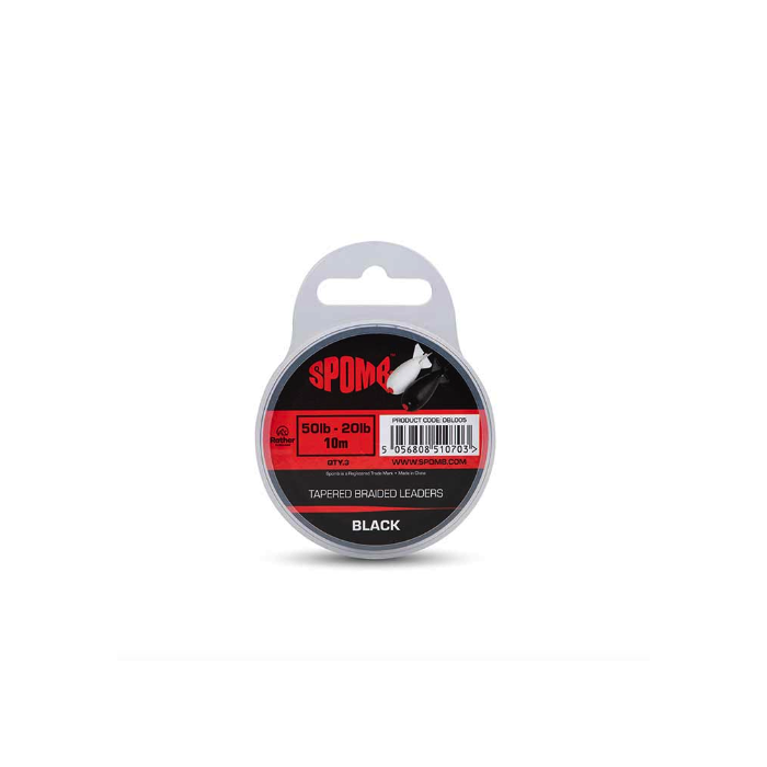 Spomb Tapered Braided Leaders 3pcs 50lb-20lb 