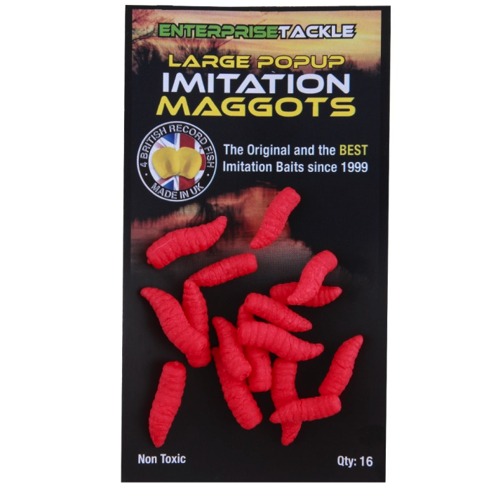 Enterprise Tackle Imitation Large Maggots Red