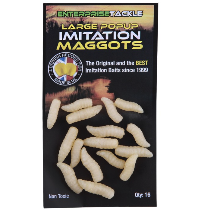 Enterprise Tackle Large Pop Up Imitation Maggots White