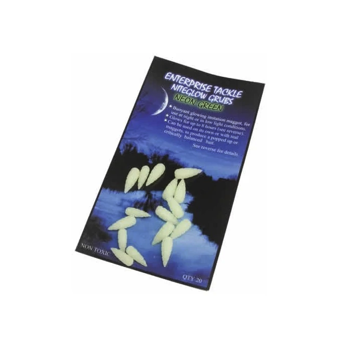 Enterprise Tackle Nite Glow Grubs Neon Green