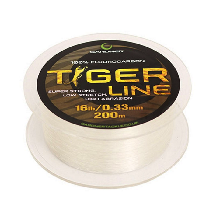 Gardner Tiger Line Fluorocarbon Mainline 20LB 200m