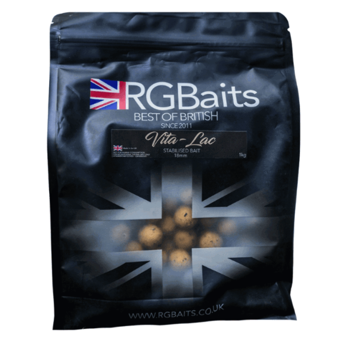 RG Baits Vita-Lac Stabilised Boilies 5kg | High-Performance Milk Protein Bait
