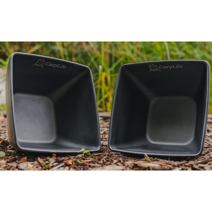 CarpLife Matte Black Melamine Bowls | Set of 2