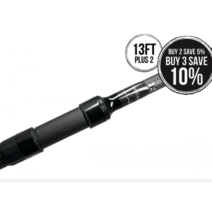Harrison Aviator Plus 2 Carp Rod - 13ft Raven Edition - Abbreviated Handle with Minima Guides