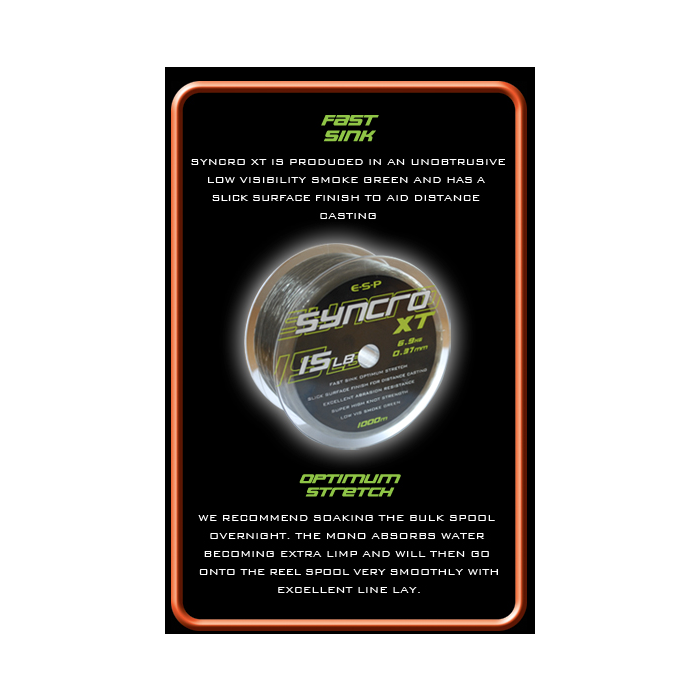 ESP NUOVO CARPA Fishing Syncro XT Caricato Affondamento Mono - Foto 4