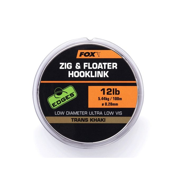 Fox Edges Zig & Floater Hooklink Trans Khaki